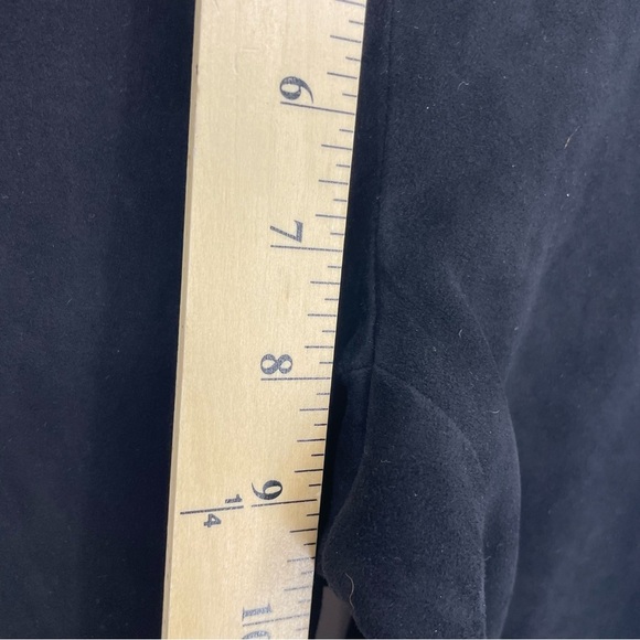 Alice + Olivia Lamb Leather Exposed Front Zip Ponte Combo Womens 0 Skinny Pant - Picture 8 of 11